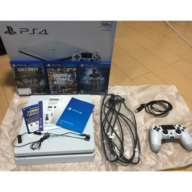 プレステ4 本体 ソフト込 4点セット 品 美品 SONY PS4