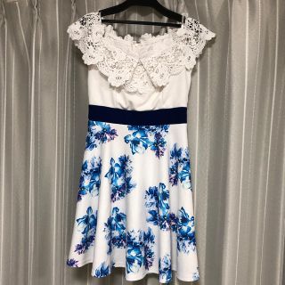 デイジーストア(dazzy store)のオフショル 花柄フレア ミニドレス(ミニドレス)