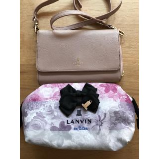 ランバンオンブルー(LANVIN en Bleu)のレゴまゆ様専用 ランバン お財布ショルダー＆新品ポーチ(ショルダーバッグ)