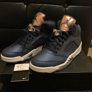 ナイキ(NIKE)のNIKE AIR JORDAN 5 オリンピック 27.5 aj5 ブロンズ(スニーカー)