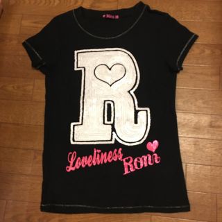 ロニィ(RONI)の❤︎RONI  黒Tシャツ MLサイズ（145㎝）(Tシャツ/カットソー)