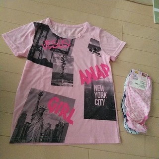 アナップキッズ(ANAP Kids)の新品 女の子 ショーツ 2枚 ANAP アナップ Tシャツ 150 送料込み(Tシャツ/カットソー)