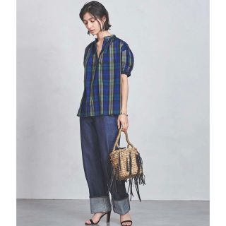 ユナイテッドアローズ(UNITED ARROWS)のMurasaki様専用✴︎UWSC チェック ショートスリーブブラウス✴︎(シャツ/ブラウス(半袖/袖なし))