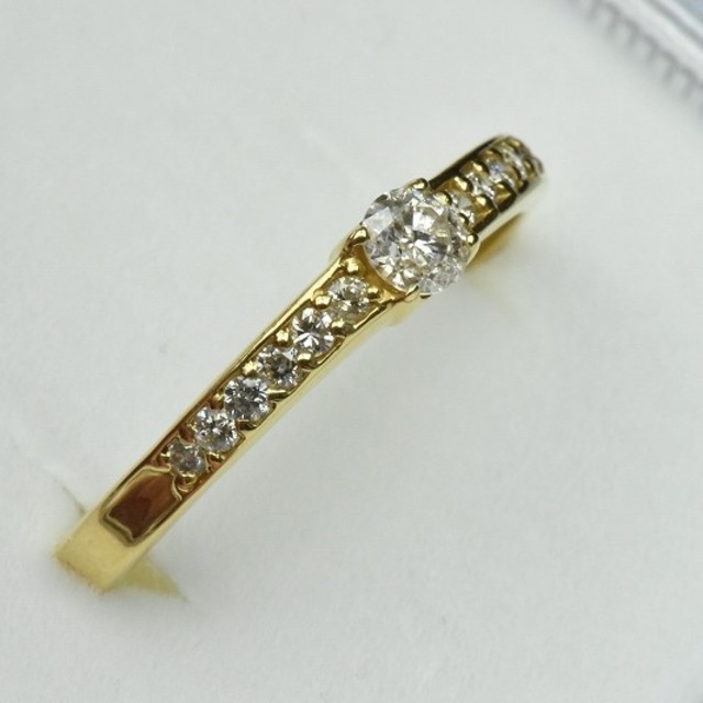 専用　K18 ゴールド 合計 0.30ct ダイヤモンドリング 15号 指輪

 レディースのアクセサリー(リング(指輪))の商品写真