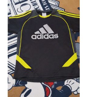 アディダス(adidas)の美品　USED　BLACK×グレー×イエロー(Tシャツ/カットソー)