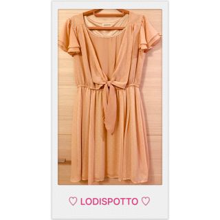 ロディスポット(LODISPOTTO)の【美品】LODISPOTTO ロディスポット ワンピース Mサイズ(ひざ丈ワンピース)