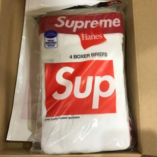 シュプリーム(Supreme)のsupreme  boxer S white(ボクサーパンツ)