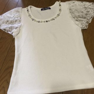 ミージェーン(me Jane)のビジュー付きトップス(Tシャツ(半袖/袖なし))