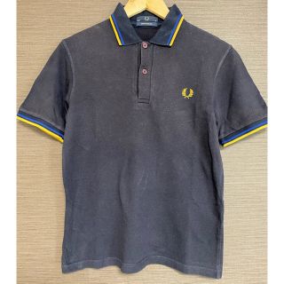 フレッドペリー(FRED PERRY)のFRED PERRY ポロシャツ Msize ネイビー×イエロー(ポロシャツ)