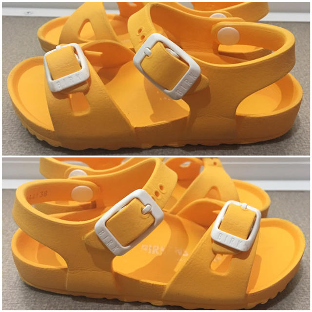 BIRKENSTOCK(ビルケンシュトック)の15.0cm ビルケンシュトック サンダル スキューバイエロー リオ EVA  キッズ/ベビー/マタニティのキッズ靴/シューズ(15cm~)(サンダル)の商品写真