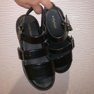 アメリエルマジェスティックレゴン(amelier MAJESTIC LEGON)のamelierの黒サンダル(サンダル)