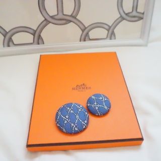 エルメス(Hermes)のエルメス　くるみボタン　2個セット(ヘアアクセサリー)