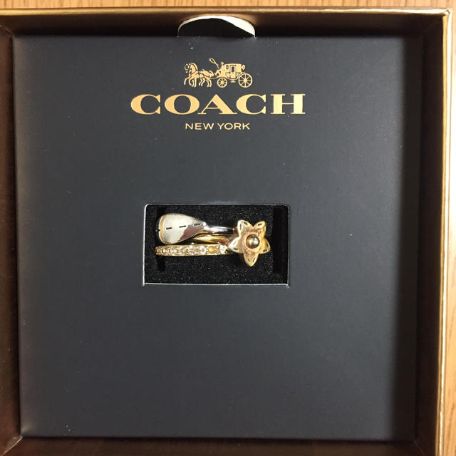 COACH(コーチ)の✳︎R2様専用✳︎coach☆コーチ ３連リング 箱無し レディースのアクセサリー(リング(指輪))の商品写真