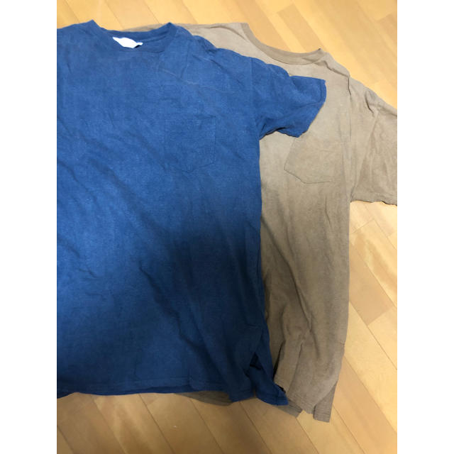 UNUSED(アンユーズド)の2  unused 16ss Tシャツ 2枚セット ブルー ブラウン メンズのトップス(Tシャツ/カットソー(半袖/袖なし))の商品写真