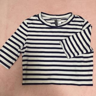 エイチアンドエム(H&M)のH&M ボーダートップス(Tシャツ(長袖/七分))