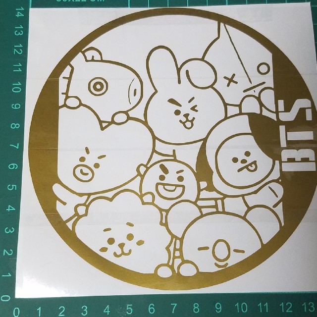 防弾少年団(BTS)(ボウダンショウネンダン)のBTS ステッカー エンタメ/ホビーのCD(K-POP/アジア)の商品写真