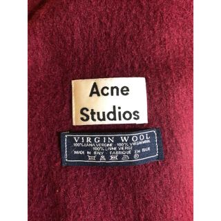 アクネ(ACNE)のAcne Studios スカーフ ストール マフラー ワインレッド 坂口健太郎(ストール/パシュミナ)