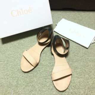 クロエ(Chloe)のChloe クロエ アンクルストラップ サンダル フラット 37 24cm (サンダル)