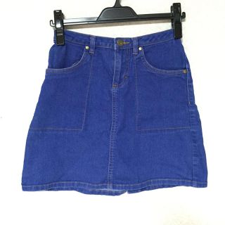 トップショップ(TOPSHOP)の台形デニムスカート*(ミニスカート)