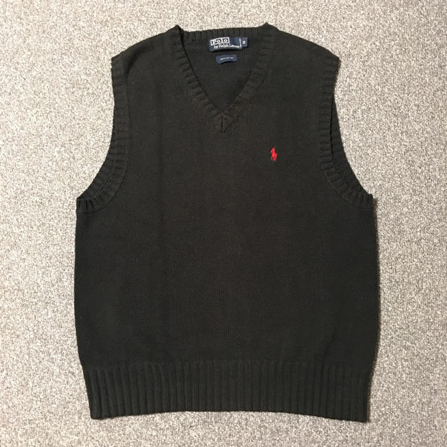 POLO RALPH LAUREN(ポロラルフローレン)の値下げ！ポロラルフローレン  ブラック ベスト メンズのトップス(ベスト)の商品写真