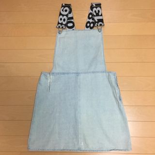 トップショップ(TOPSHOP)のサロペットスカート(ひざ丈スカート)