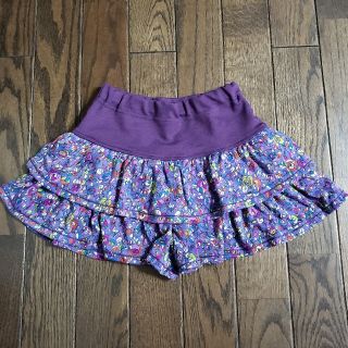 アナスイミニ(ANNA SUI mini)の新品　アナスイミニ　フリルキュロット　花柄　130(パンツ/スパッツ)