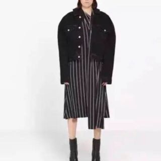 バレンシアガ(Balenciaga)のBalengiaga デニムジャケット 黒(Gジャン/デニムジャケット)