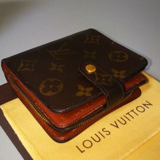 入荷中 VUITTON LOUIS - コンパクトジップ モノグラム VUITTON 【正規品】LOUIS 財布