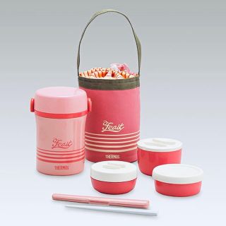 サーモス(THERMOS)のTHERMOS ランチボックス (pink)★美品★(弁当用品)