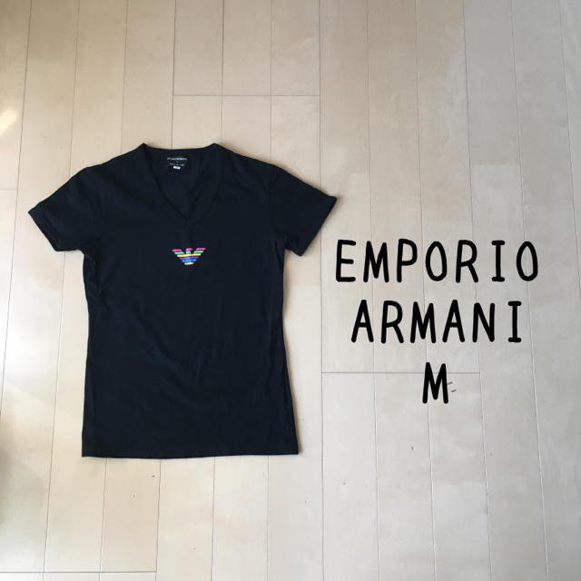 Emporio Armani(エンポリオアルマーニ)の★セール中★EMPORIO ARMANI アルマーニ M Tシャツ ブラック メンズのトップス(Tシャツ/カットソー(半袖/袖なし))の商品写真