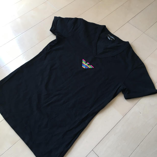 Emporio Armani(エンポリオアルマーニ)の★セール中★EMPORIO ARMANI アルマーニ M Tシャツ ブラック メンズのトップス(Tシャツ/カットソー(半袖/袖なし))の商品写真