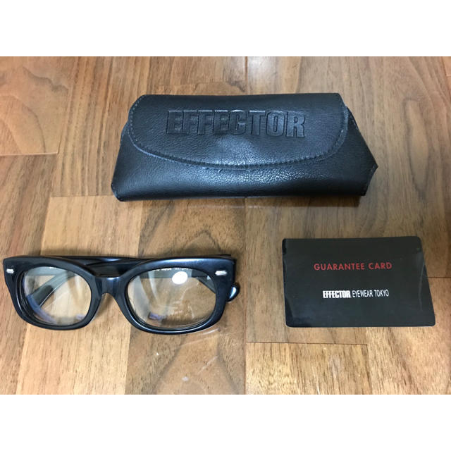 【EFFECTOR】エフェクター 眼鏡 メガネ fuzz BK 52サイズファッション小物