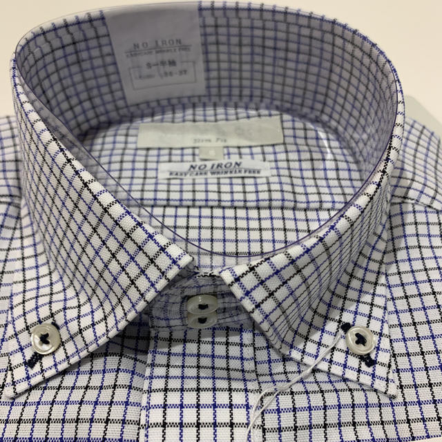 TAKA-Q(タカキュー)のタカキュー 形態安定 スリムフィット チェック 半袖 ワイシャツ メンズのトップス(シャツ)の商品写真