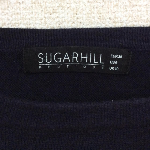 ROSE BUD(ローズバッド)のSUGARHILL BOUTIQUE 花柄 長袖ニットセーター チュニック UK レディースのトップス(ニット/セーター)の商品写真