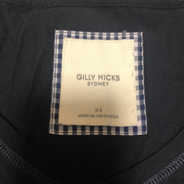 Gilly Hicks(ギリーヒックス)の［美品］ギリーヒックス ネイビーVネックTシャツ☻ レディースのトップス(Tシャツ(半袖/袖なし))の商品写真