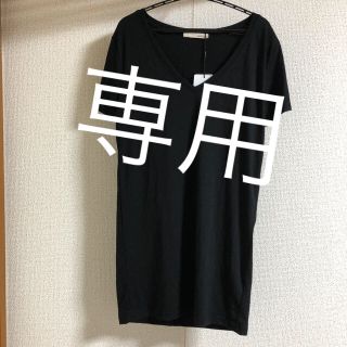 マウジー(moussy)のmoussy ブラック Tシャツ サイズ2 細身のM(Tシャツ(半袖/袖なし))