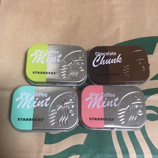 スターバックスコーヒー(Starbucks Coffee)のスターバックス アフターコーヒーミント ミント缶のみ 4点(小物入れ)