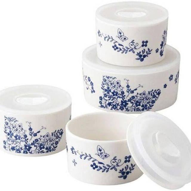 HANAE MORI(ハナエモリ)のHANAE MORI 陶器タッパー インテリア/住まい/日用品のキッチン/食器(食器)の商品写真