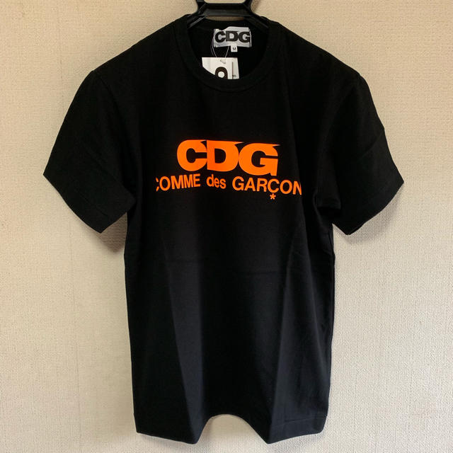 コムデギャルソン CDG Tシャツ オレンジ ロゴ Mサイズ 限定 ギャルソン