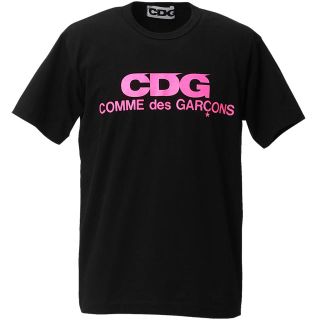 新品コムデギャルソンCDG限定ホログラムキラキラロゴTシャツ