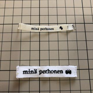 ミナペルホネン(mina perhonen)のミナペルホネン 正規タグ ２枚セット ハンドメイド (各種パーツ)