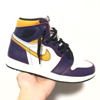 ナイキ(NIKE)のエアジョーダン1 レイカーズ LA TO CHICAGO LAKERS 27(スニーカー)