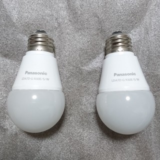 パナソニック(Panasonic)のパナソニック LED電球 LDA7D-G/K60E/S/W 2個(蛍光灯/電球)