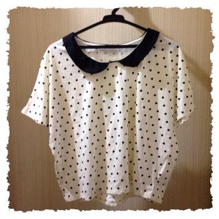 レトロガール(RETRO GIRL)のドット柄♡ドルマン風トップス(Tシャツ(半袖/袖なし))