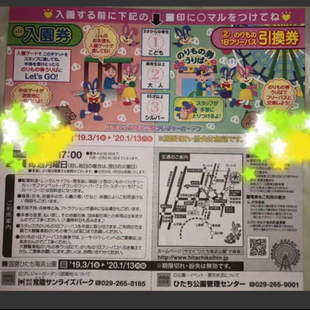 国営ひたち海浜公園入園券&プレジャーガーデンフリーパスセット ペアの ...