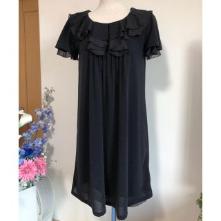 アリスバーリー(Aylesbury)の【コロコロ様専用】アリスバーリー 黒のシフォンワンピース(ひざ丈ワンピース)