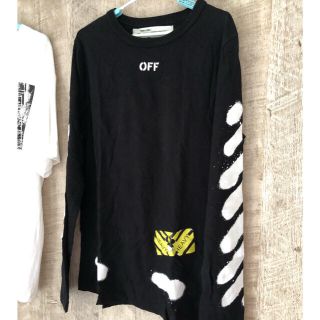 Off-white スプレー ロンTTシャツ/カットソー(七分/長袖) - Tシャツ ...