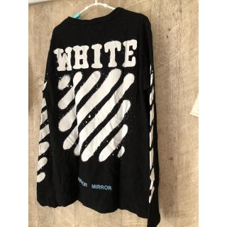 OFF-WHITE - Off-white スプレー ロンTの通販 by yu'@ポケカ|オフ