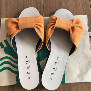 ザラ(ZARA)のZARA リボンサンダル ザラ ミラオーウェン スナイデル イエナ GU (サンダル)