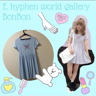 イーハイフンワールドギャラリー(E hyphen world gallery)の値下げok♡BonBon♡ハートワンピ(ミニワンピース)